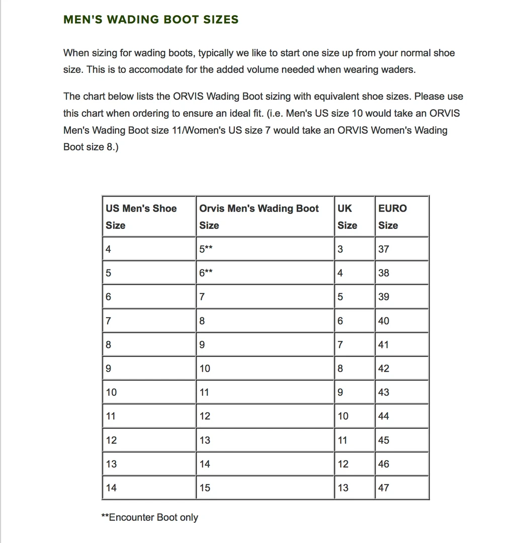 Waders Orvis Pro Wading Boot 8 Waders Orvis Pro Wading Boot