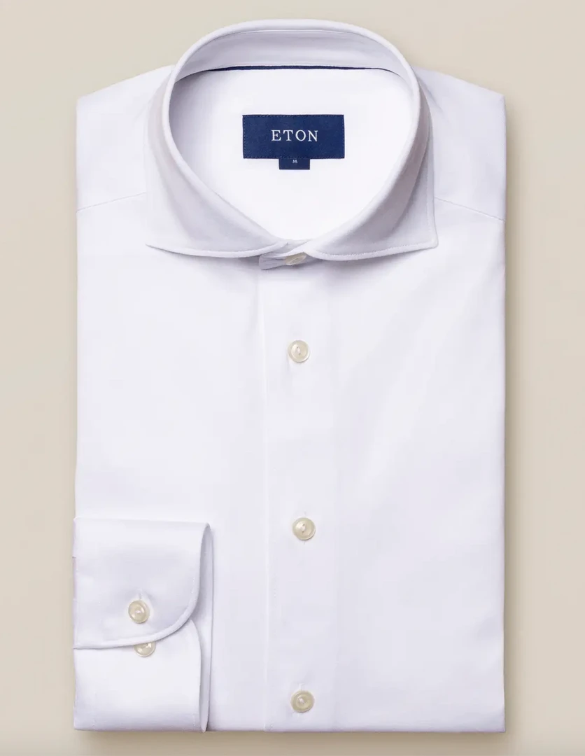 Eton Knitted Long Sleeve Jersey Shirt Slim Fit 7 Eton Knitted Long Sleeve Jersey Shirt Slim Fit