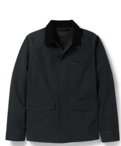 Off The Water Filson Dry Tin Cloth Ranch Jacket In Raven