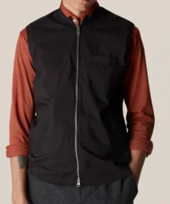 Off The Water Eton Wind Vest In Black