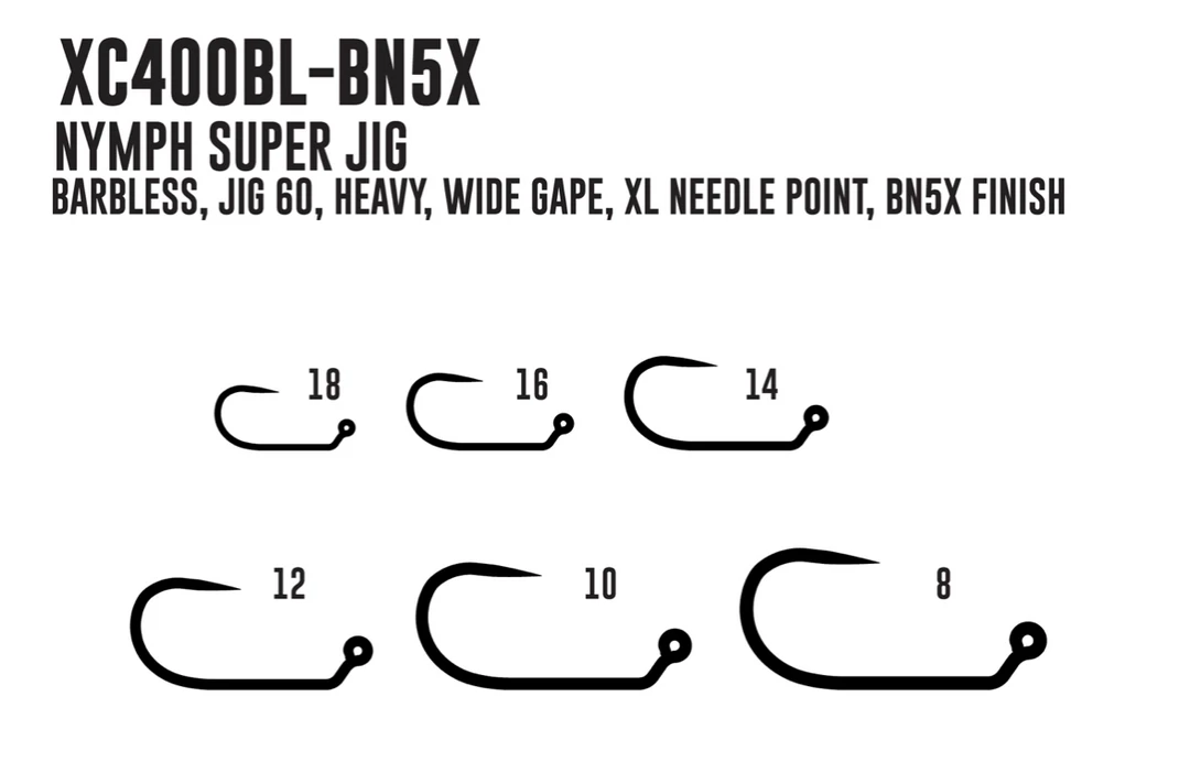 Umpqua XC 400BL-BN Super Jig Hook (25) NEW Fly Tying 1 Umpqua XC 400BL-BN Super Jig Hook (25) NEW Fly Tying