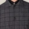 Eton Blue Checked Cotton Wool Cashmere Overshirt Off The Water