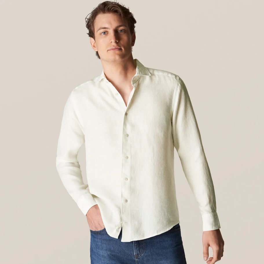 Off The Water Eton White Linen Casual Shirt 4 Off The Water Eton White Linen Casual Shirt