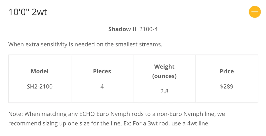 Echo Shadow II ESN Fly Rod Rods & Reels 6 Echo Shadow II ESN Fly Rod Rods & Reels