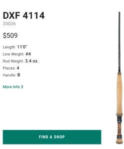 Douglas DXF ESN Rod Series 12 Douglas DXF ESN Rod Series