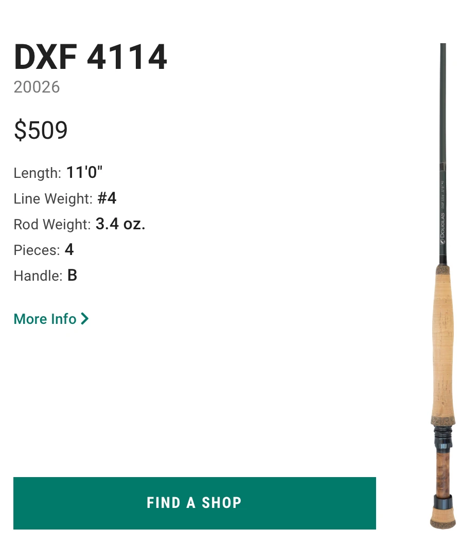 Douglas DXF ESN Rod Series 5 Douglas DXF ESN Rod Series