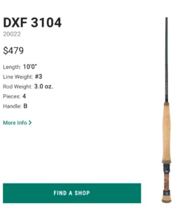 Douglas DXF ESN Rod Series 11 Douglas DXF ESN Rod Series