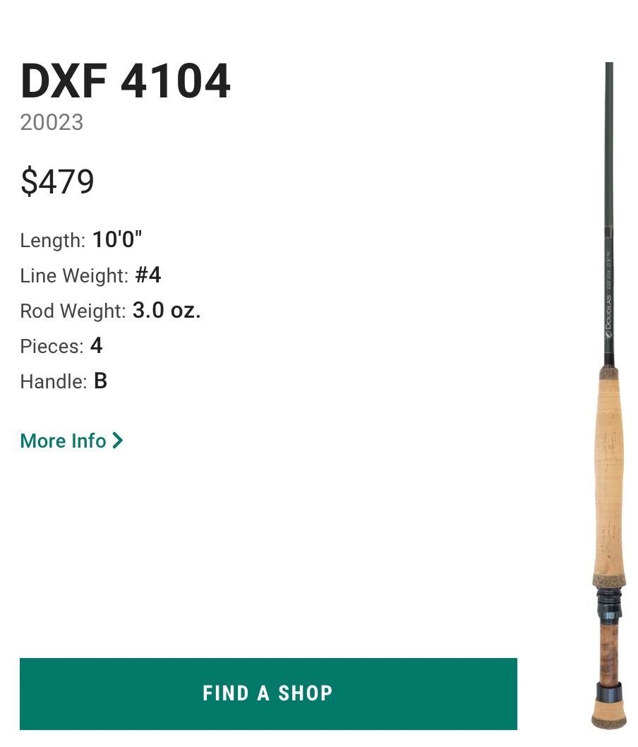 Douglas DXF ESN Rod Series 2 Douglas DXF ESN Rod Series