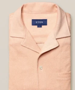 Eton Orange Terry Cloth Resort Shirt Off The Water