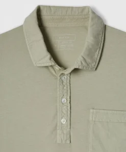 Billy Reid Pensacola Polo Stone Grey Casual Shirts